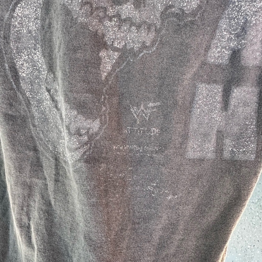 Softee TShirt Mens Size Large Gray Vintage 90s Graphic Stone Cold WWE Iconic - Picture 5 of 8